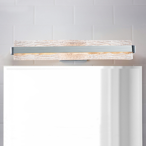 Ripple 30-Inch LED Vanity Light in Polished Chrome by ET2 Lighting