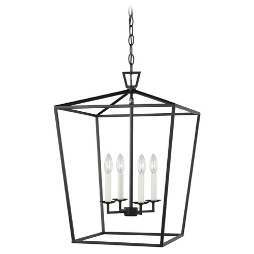 Visual Comfort Studio Dianna Midnight Black LED Pendant Light