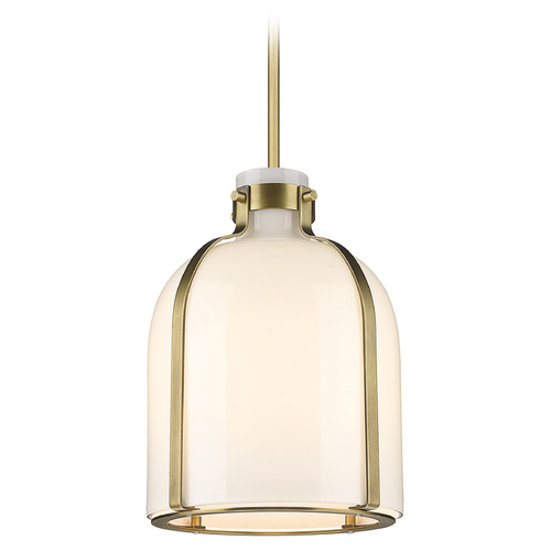 Pearson Rubbed Brass Mini Pendant by Z-Lite