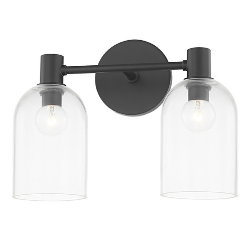 Mitzi by Hudson Valley Mitzi Kinsley Soft Black 2-Light Vanity Fixture H678302-SBK