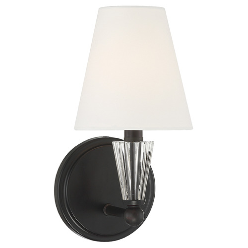 11.50-Inch Wall Sconce in Matte Black by Meridian