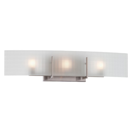 Yogi Brushed Nickel Bathroom Light by Nuvo Lighting