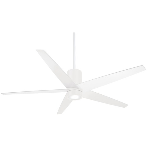 Minka Aire Symbio 56-Inch LED Fan in Flat White by Minka Aire F828-WHF