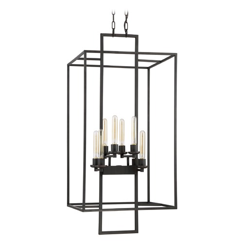 Cubic 46.50-Inch High Pendant in Aged Bronze Brushed by Craftmade Lighting