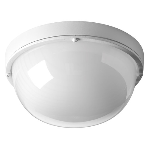 9.50-Inch Round LED Bulkhead Flush Mount in White by Progress Lighting