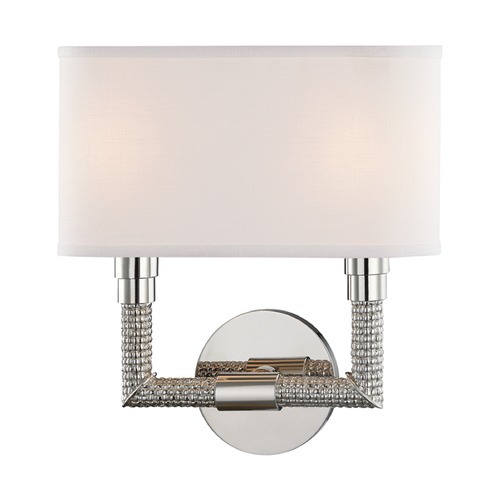 Hudson Valley Lighting Dubois Polished Nickel Sconce by Hudson Valley Lighting 1022-PN