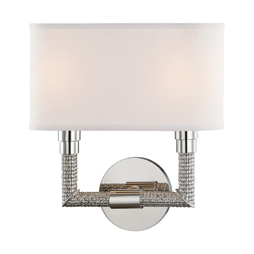 Hudson Valley Lighting Dubois Polished Nickel Sconce by Hudson Valley Lighting 1022-PN