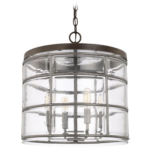 Colby 15.25-Inch Pendant in Urban Grey by Capital Lighting