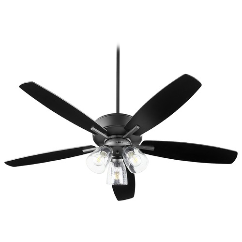 Breeze Noir LED Ceiling Fan with Light by Quorum Lighting