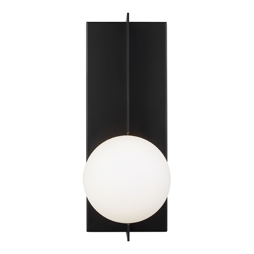 Visual Comfort Modern Collection Sean Lavin Orbel Wall Sconce in Black by Visual Comfort Modern 700WSOBLB