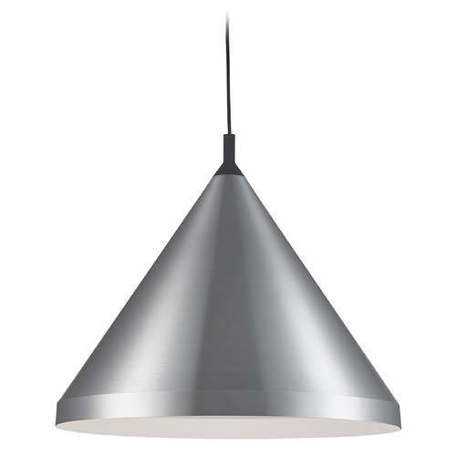 Dorothy Brushed Nickel & Black Pendant by Kuzco Lighting