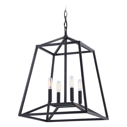 Vaxcel Lighting Hayes Black Pendant Light