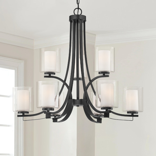 Parsons Studio Sand Coal Chandelier by Minka Lavery