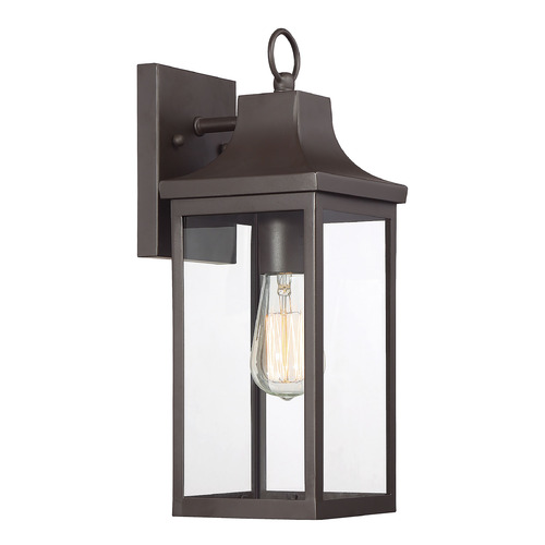 15.25-Inch High Outdoor Wall Light in Oil Rubbed Bronze by Meridian