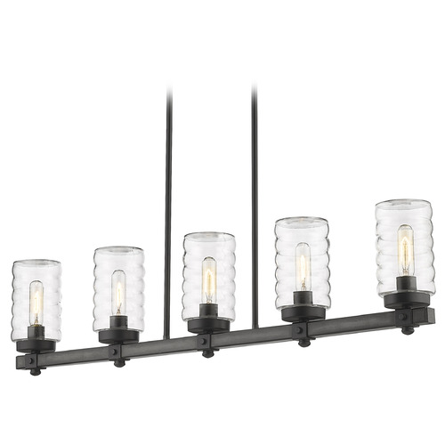 Tahoe Ashen Barnboard Outdoor Chandelier by Z-Lite