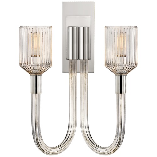 Visual Comfort Signature Collection Kelly Wearstler Reverie Sconce in Polished Nickel by Visual Comfort Signature KW2404CRBPN