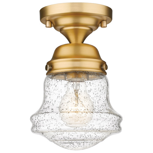 Z-Lite Vaughn Heritage Brass Flush Mount by Z-Lite 736F1-HBR