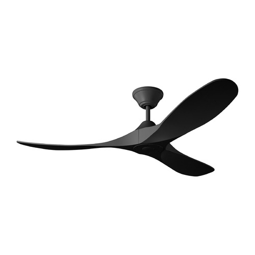 Visual Comfort Fan Collection Maverick Coastal 52 Midnight Black Ceiling Fan Without Light