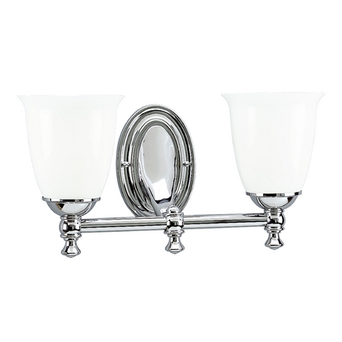 Victorian Bathroom Light in Chrome by Progress Lighting