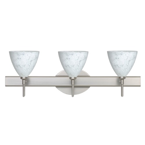 Besa Lighting Mia Satin Nickel LED Bathroom Light