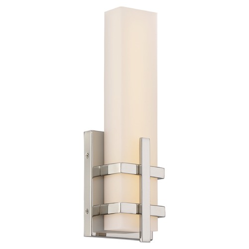 Grill Polished Nickel LED Sconce by Nuvo Lighting