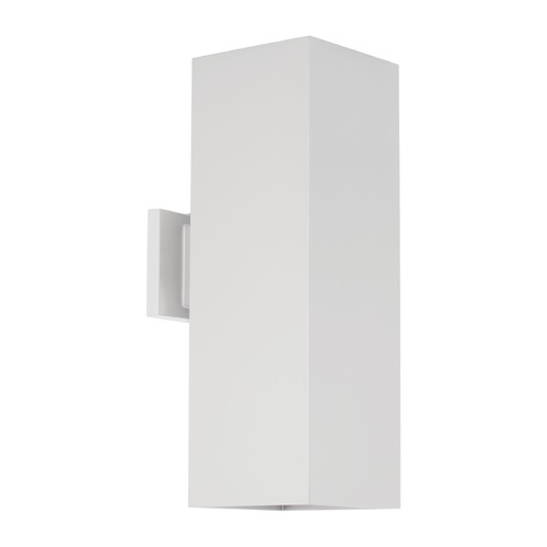 Square LED Outdoor Wall Mount in White by Progress Lighting