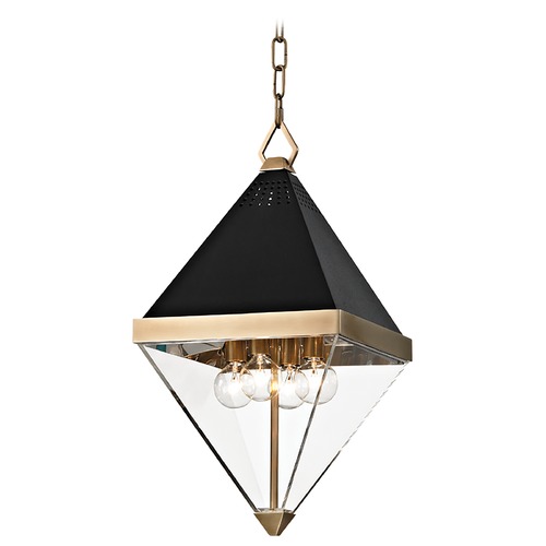 Coltrane Pendant in Aged Brass by Hudson Valley Lighting