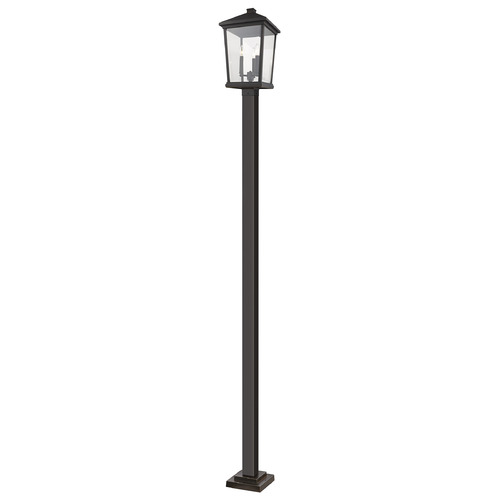 Z-Lite Beacon Oil Rubbed Bronze Post Light by Z-Lite 568PHXLS-536P-ORB