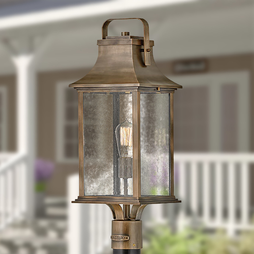 Hinkley Grant 23.75-Inch Burnished Bronze Post Light by Hinkley Lighting 2391BU