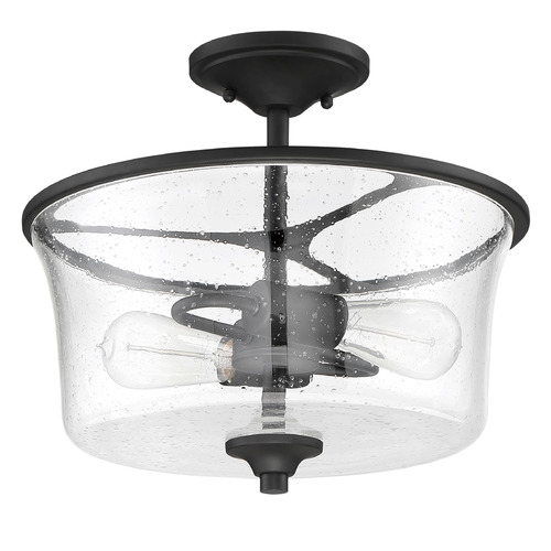 Gwyneth Flat Black Semi-Flush Mount by Craftmade Lighting