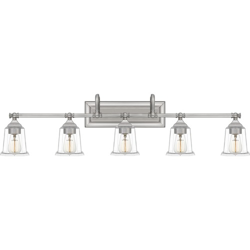 Nicholas Brushed Nickel Bathroom Light by Quoizel Lighting