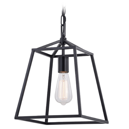 Vaxcel Lighting Hayes Black Mini-Pendant Light