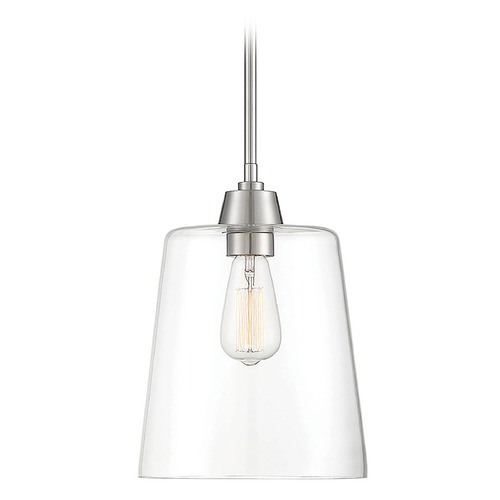 9.5-Inch Pendant in Brushed Nickel by Meridian