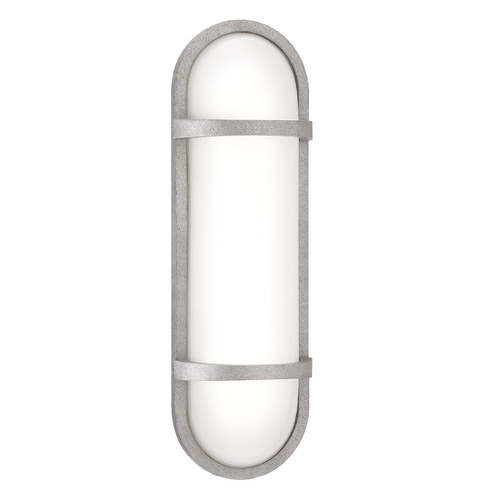 Eurofase Lighting Osler Textured Silver LED Outdoor Wall Light by Eurofase Lighting 35989-011