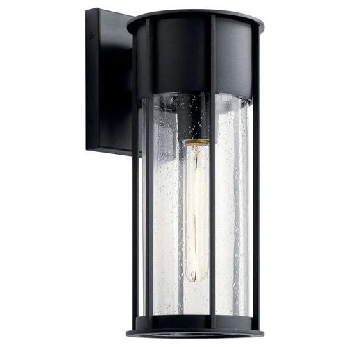 Camillo 14.75-Inch Outdoor Wall Light in Textured Black by Kichler