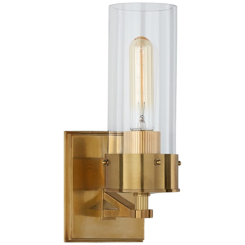 Visual Comfort Signature Collection Thomas OBrien Marais Bath Sconce in Antique Brass by Visual Comfort Signature TOB2314HABCG