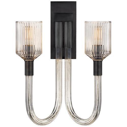 Visual Comfort Signature Collection Kelly Wearstler Reverie Sconce in Bronze by Visual Comfort Signature KW2404CRBBZ