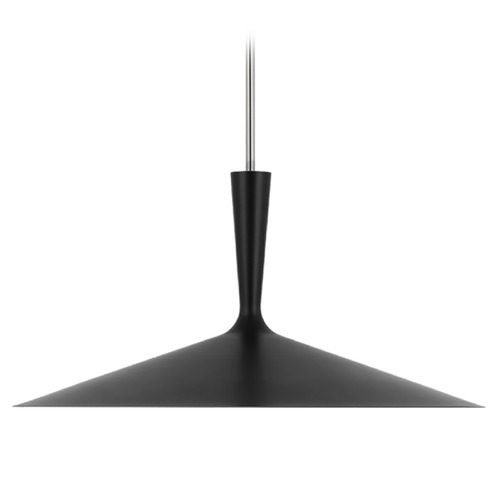 Visual Comfort Signature Collection Aerin Rosetta Pendant in Black & Nickel by Visual Comfort Signature ARN5542BLKPN