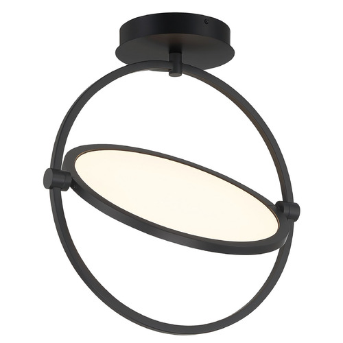 George Kovacs Lighting George Kovacs Studio 23 Coal LED Semi-Flushmount Light P5545-66A-L