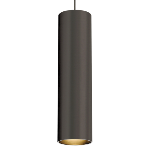 Visual Comfort Modern Collection Visual Comfort Modern Collection Piper Antique Bronze LED Mini-Pendant Light with Cylindrical Shade 700FJPPRZZ-LEDS930