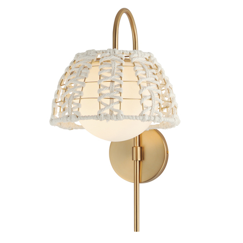 Macrame Wall Sconce in Gold by Maxim Lighting