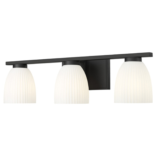 Z-Lite Naya Matte Black Bathroom Light