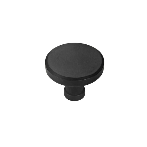 Design Classics Lighting 1-1/4-Inch Modern Cabinet Knob in Black by Seattle Lighting HW14-K-BK