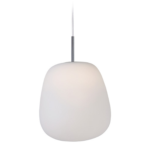 Puffs 7.50-Inch LED Pendant in White by ET2 Lighting