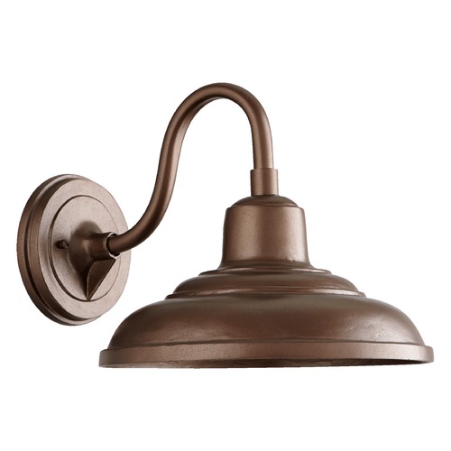 Farmhouse Outdoor Wall Light Oiled Bronze by Quorum Lighting