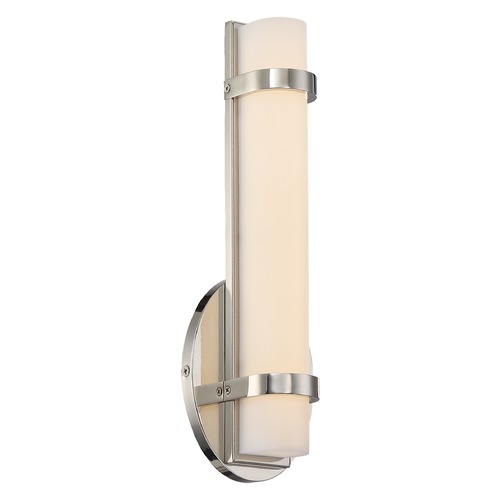 Slice Polished Nickel LED Sconce by Nuvo Lighting
