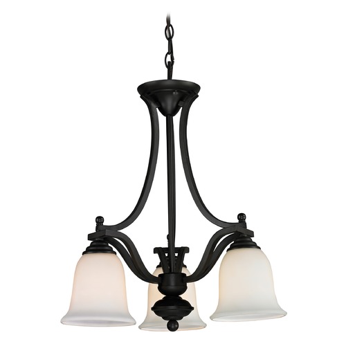 Lagoon Matte Black Chandelier by Z-Lite