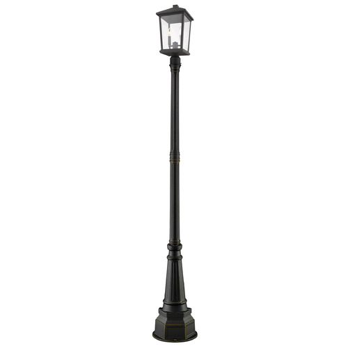 Z-Lite Beacon Oil Rubbed Bronze Post Light by Z-Lite 568PHXLR-564P-ORB