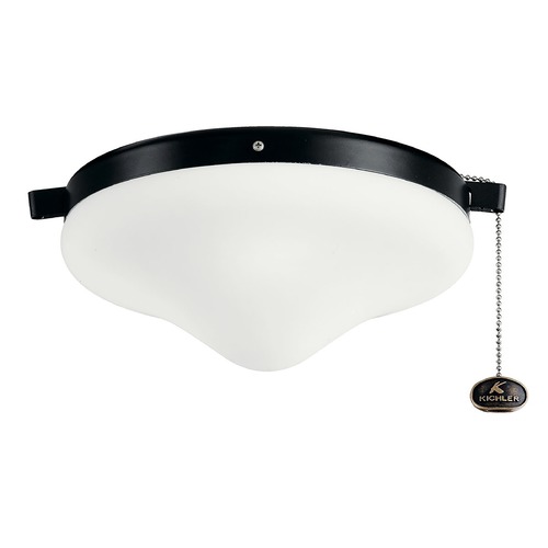 Kichler Lighting 10.25-Inch LED Fan Light Kit in Satin Black by Kichler Lighting 380010SBK