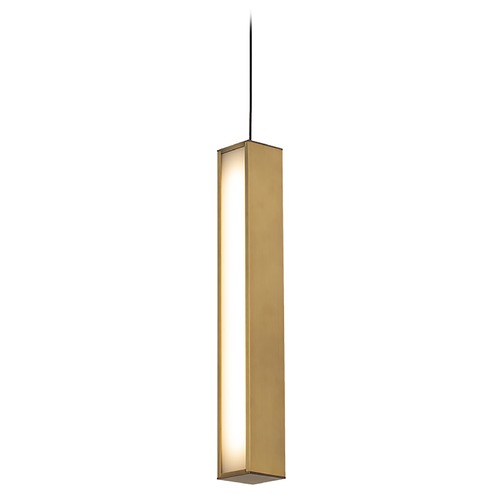 Modern Forms by WAC Lighting Chaos Aged Brass LED Mini Pendant by Modern Forms PD-64814-AB